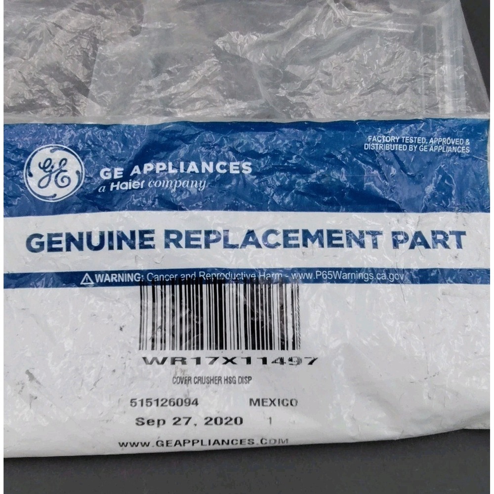 Ice Dispenser Crusher Cover GE WR17X11497‎ Brand NEW B29.0DB-3579 - Picture 2 of 10